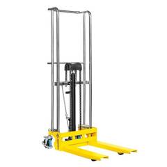 Ручной гидравлический штабелер PJ4150 (400 кг; 1,5 м; с вилами и площадкой)