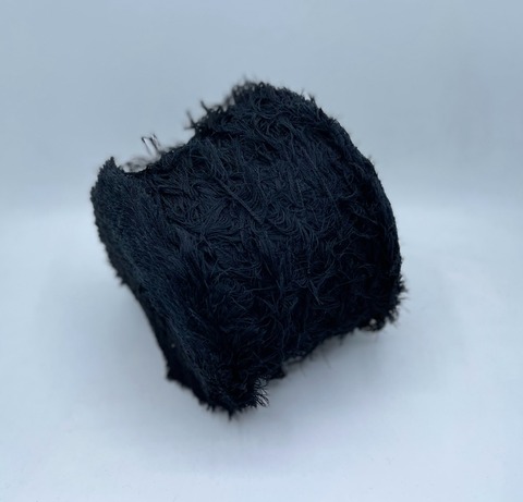 Бобинная пряжа (пр.Италия), art-Feather 105м/100гр.90%Меринос, 10%Полиамид, цвет-Черный арт.31516
