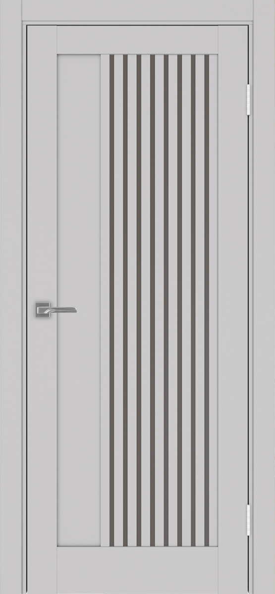 Дверь межкомнатная Оптима Порте Турин 544.12, цвет пепельный, экошпон, стекло бронза