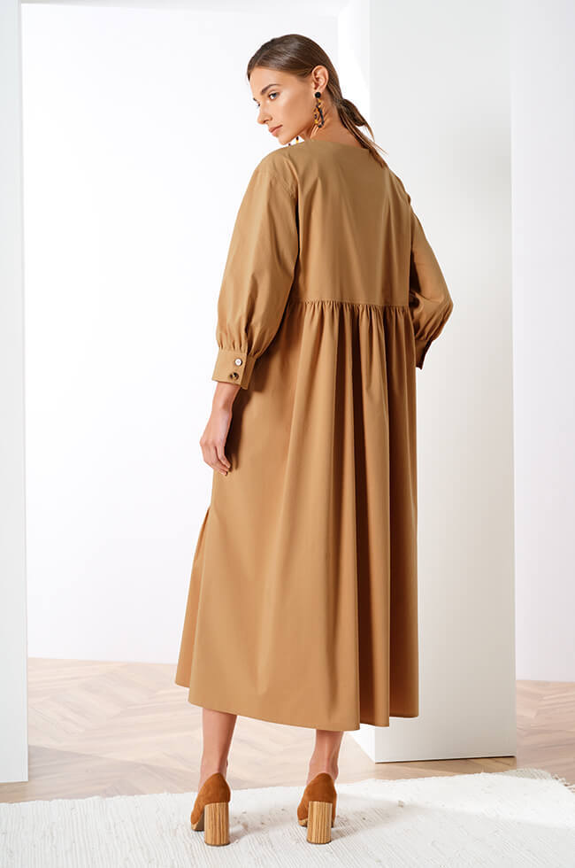 51291 Платье женское (коричневый)