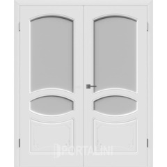 Купить Двустворчатая дверь эмаль VFD Versal Polar белая остеклённая