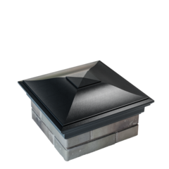 Колпак полимеркомпозитный Monblan 385*385 (1,5 кирпича) черный