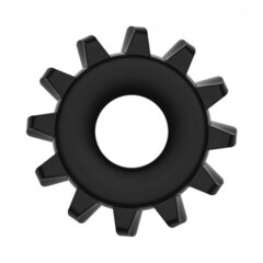 Эрекционное кольцо черное (4.5*1.6)