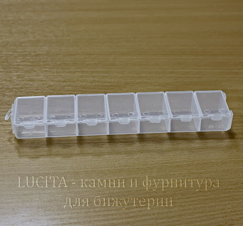 Пластиковый контейнер прямоугольный 155х33х18 мм