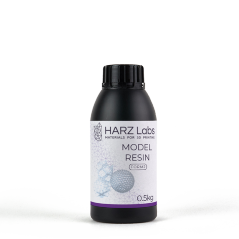 Фотополимер HARZ Labs Model Resin Form2, прозрачный (0,5 кг)