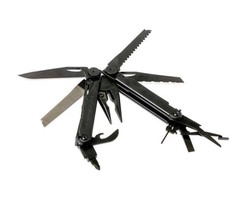 Мультитул Leatherman Wave Plus Black, нейлоновый чехол Molle, 18 функций (832526) цвет чёрный | Multitool-Leatherman.Ru