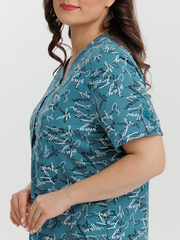 4630 Туника на пуговицах