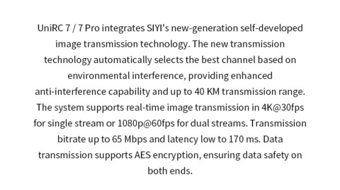 Аппаратура управления SIYI UniRC 7 Pro (2.4 & 5 GHz) Цифровая передача видео