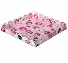 Коробка с PVC крышкой 21×21×3см