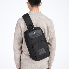 Рюкзак однолямочный Ozuko 9420 Black - 2