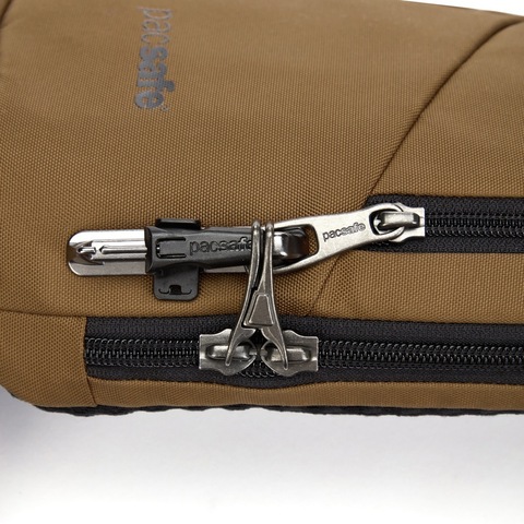 Картинка рюкзак однолямочный Pacsafe vibe 150 коричневый - 9
