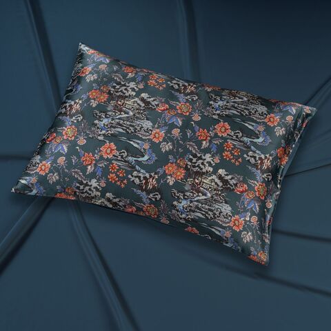 Наволочка 50x70 Mollen Заря темно-бирюзовая шелковая