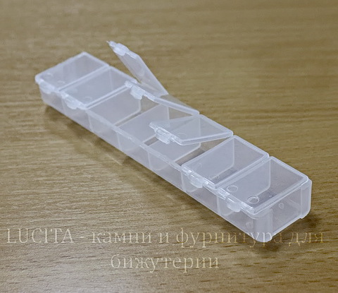 Пластиковый контейнер прямоугольный 155х33х18 мм