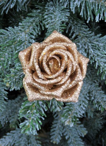 Роза на клипсе 6х8см House of Seasons розовая