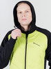 Премиальная куртка для лыж и зимнего бега Nordski Hybrid Hood Black/Lime