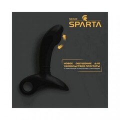 Массажер простаты Nexus Sparta с поглаживающими движениями, черный