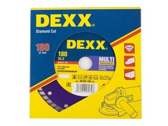 DEXX Multi Universal, 180 мм, (22.2 мм, 7 х 2.3 мм), сегментированный алмазный диск (36702-180)