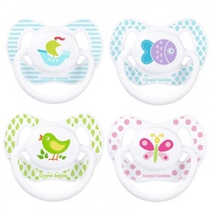 Пустышка анатомическая силиконовая, 6-18 Summertime (рыбка)