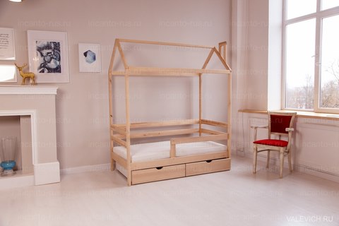 Кроватка-домик Incanto «Dream Home Karelian pine » цвет беленый дуб