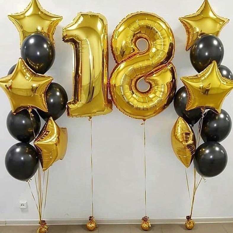 18 лет шарики с днем рождения фото