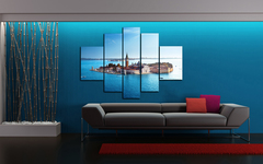 Модульная картина "Далекий остров"