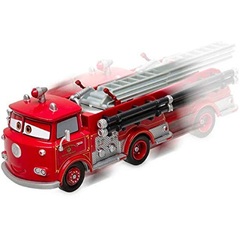 Дисней Тачки Красная Пожарная машина 11 см Pull'N'Race