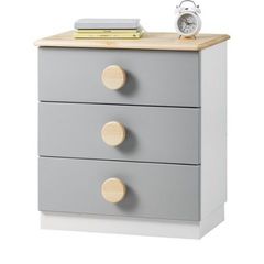 Комод Кидс №1 (орхидея/лак/серый)