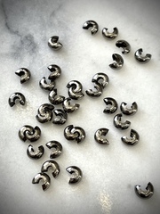 Бусина для маскировки кримпа, Gunmetal - 5 мм.