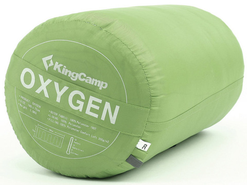 Картинка спальник Kingcamp Oxygen +8С зеленый - 3