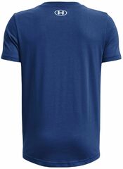 Детская теннисная футболка Under Armour Sportstyle Logo Short Sleeve - blue mirage/white