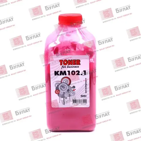 Тонер БУЛАТ Kyocera KM102.1 (Пурпурный, банка 500 г)