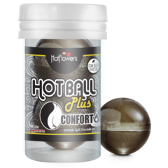 Анальный лубрикант HOT BALL CONFORTO на масляной основе в виде 2 шариков