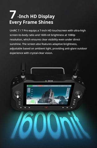 Аппаратура управления SIYI UniRC 7 Pro (2.4 & 5 GHz) Цифровая передача видео