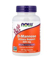 NOW Foods D-манноза, 500 мг, 120 вегетарианских капсул