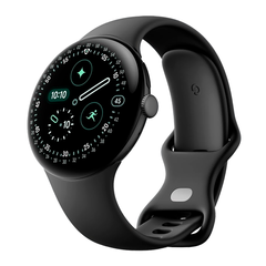 Умные часы Google Pixel Watch 4 Wi-Fi, 45mm, Matte Black/Obsidian (Черный)