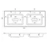 Uperwood Modul 2911020342 Раковина 120 см, белая глянцевая