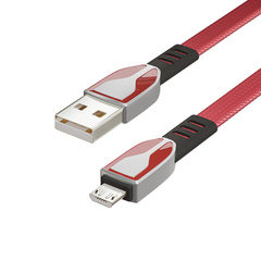 Кабель для зарядки BY Графика Micro USB, 1м, QC3.0, красный
