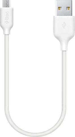 Кабель TTEC USB-A - Micro USB Charge/Data Mini Cable, 30см, белый