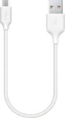 Кабель TTEC USB-A - Micro USB Charge/Data Mini Cable, 30см, белый