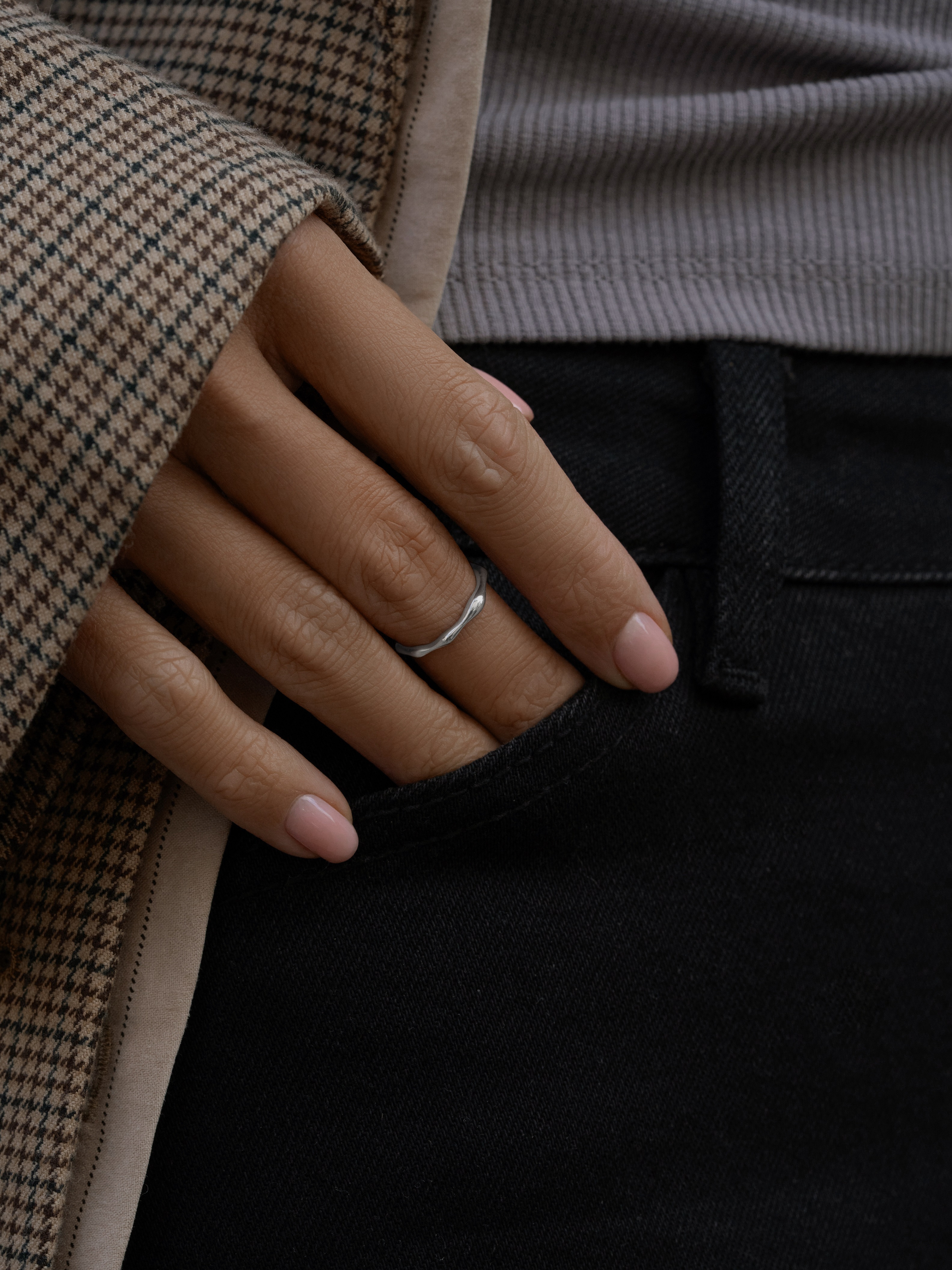 Кольцо на фалангу Лава