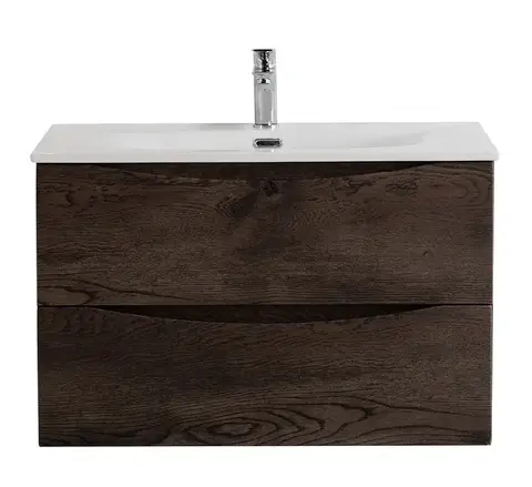 BelBagno MARINO-CER-N-800-2C-SO-RNG-P MARINO-CER-N База под раковину подвесная с двумя выкатными ящиками, Rovere Nature Grigio, 796x455x500, MARINO-CER-N-800-2C-SO-RNG-P