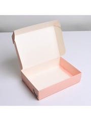 Коробка самосборная одиночная Прямоугольник, «Лапки», 21*15*5 см