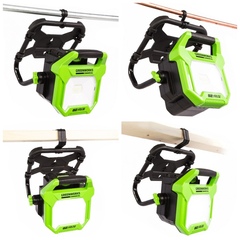 LED-прожектор Greenworks G82WLH 82V (2500Лм) с гибридным питанием, без АКБ и ЗУ