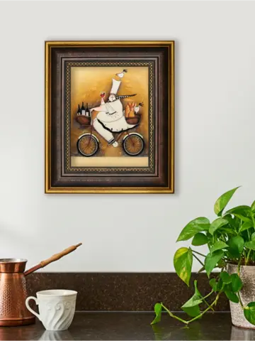 Картина настенная интерьерная в багетной раме 18*21 см