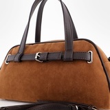 Сумка Саломея 361 эко-замша миндаль