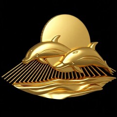 Силиконовый молд Дельфины- № 532