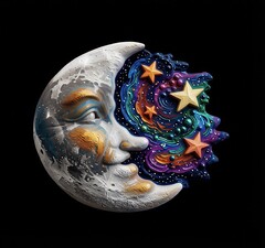 Силиконовый молд № 589 Месяц