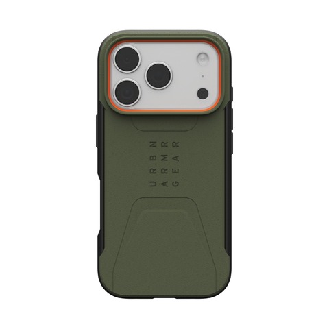 Чехол Uag Civilian Case для iPhone 17 Pro, Оливковый/Оранжевый | Olive/Orange