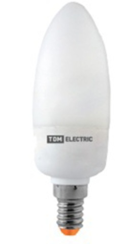 Лампа энергосберегающая КЛЛ-С-11 Вт-4000 К–Е14 TDM