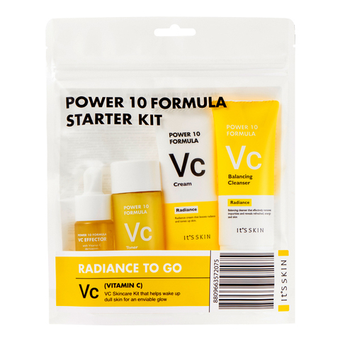 It's Skin Уходовый набор миниатюр для лица, с витамином С Power 10 Formula VC Starter Kit, 52 мл+12 мл+35 мл+35